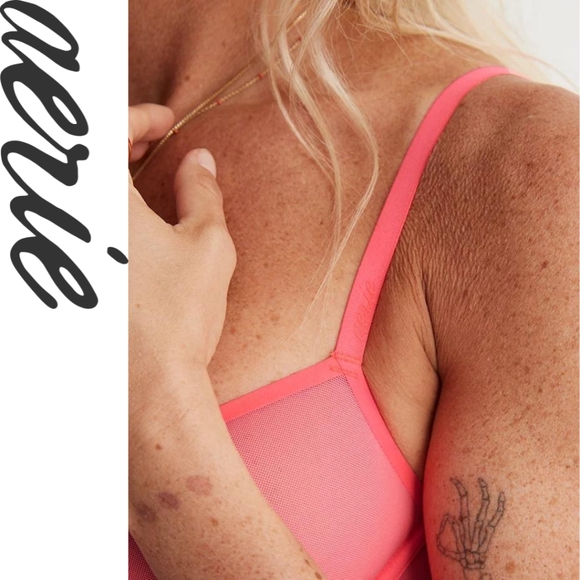 Aerie - SMOOTHEZ Full Coverage Unlined Bra - Hot Pink - 34C - Picture 2 of 3